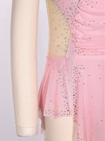 Vestido de Baile Latino para Niñas de 6 a 16 Años, Traje de Gimnasia y Patinaje Artístico con Braguitas Integradas, Ropa Deportiva
