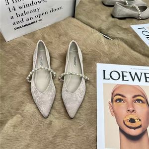 2024 estate nuovo stile scarpe basse francesi <span class=keywords><strong>Chic</strong></span> ed eleganti scarpe basse stile bambola coreana Slip-On piatte per le calzature di primavera - Product Image 4