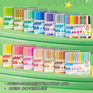 168 Renkli Boyama Çizim Akrilik Jel Kalem Seti, 1.0mm Uçlu, Büyük Kapasiteli, Mavi Kırmızı Yeşil Mürekkepli, Hediye Kutulu - Product Image 2