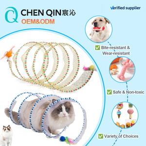 2026 C&Q OEM Tunnel Giocattolo Pieghevole Automatico per Gatti con Percorso di Arrampicata e Funzione di Erogazione Premi per l'Esercizio degli Animali Domestici - Product Image 6