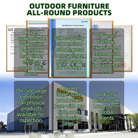 Ensemble de meubles de terrasse en aluminium pour cour et jardin, canapé d'extérieur imperméable pour le loisir