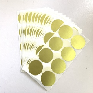 Wafer certificato oro personalizzato sigilla etichette busta pacchetto sigilli adesivo - Product Image 3