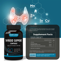 Supplément en capsule Ausreson OEM naturel L-tyrosine vitamines B12 Schisandra Ashwagandha Capsules de soutien thyroïdien