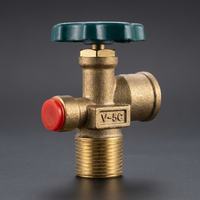 Robinet d'angle en laiton de haute qualité, performance d'étanchéité élevée, robinet à gaz V-5C pour utilisation industrielle par les fabricants de bouteilles de GPL