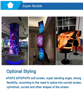 320x160mm Indoor LED P1.5 P1.86 P2 P2.5 P3mm Flexible Screen Advertising Video <b>Wall</b> Factory Price P2.5 Flexible LED <b>Display</b> Scre - Product Image 6