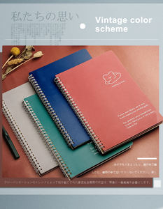 Benutzer definierte Double Metal Spiral ECO Friendly Book Coil Notizbuch mit Papiers tift und Haft notizen für Promotion Gift Office - Product Image 4