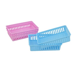 plastic stackable storage basket