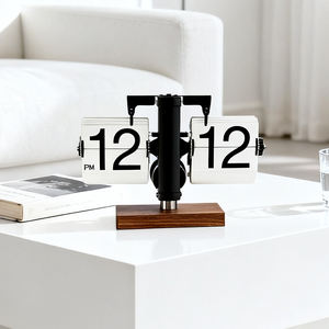 Reloj Despertador Digital Geométrico Escandinavo Personalizado para Escritorio, con Cambio Automático de Página, Visualización de Día/Fecha, para Oficina - Product Image 1