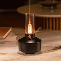 Appareil ménager Portable USB classique veilleuse brume fraîche humidificateur à ultrasons diffuseur 150ml lumière chaude rétro lampe arôme