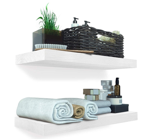New FSC Custom Farmhouse Set 2 <strong>Grey</strong> <strong>Shelves</strong> Wooden Handcrafted Rustic Wood Wall <strong>Floating</strong> <strong>Shelf</strong> - Product Image 4