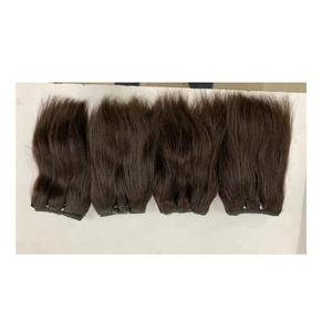 Extensiones de Cabello Humano Virgen Remy Indio de Suministro Directo de Fábrica, Doble Trama, Liso Natural, Alineación de Cutículas, Resistente a la Caída, HairX - Product Image 1