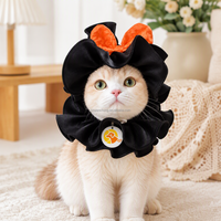 Vêtements personnalisés pour animaux de compagnie : Costume d'Halloween pour chat et chien, Bandeau araignée, Col à volants, Nœud, Tenue de cosplay pour chiot et chaton, Vente en gros OEM