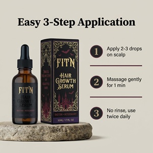 Sérum Capillaire Croissance Cheveux à la Biotine, au Romarin et aux Peptides – Dévoilez le Secret des Cheveux Magnifiques pour des Cheveux Plus Épais et Plus Forts – Marque Privée, Vente en Gros - Product Image 3
