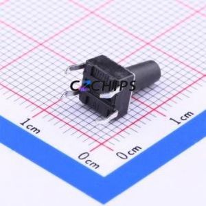 K2-6639DP-N4SW-04 Tactile Switch Through hole-4P,6x6mm Switch Single Pole Single Throw Round Button 2.5N Through Hole - Product Image 2