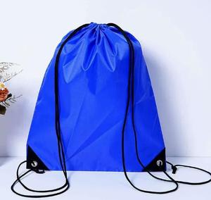 Promotion Gym <b>Drawstring</b> <b>Backpacks</b> Draw String Black Sports Nylon Bags Pocket Logo - Product Image 1