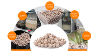 Bio-perles creuses brevetées-Élimination efficace du nitrate nitrite ammoniac, convient aux aquariums d'eau douce et d'eau salée