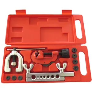 CT-2034 5-16mm Auto Repair Tools HVAC Refrigeration Copper Tube Cutter 7 Hole Double Flaring Tool Kit Set