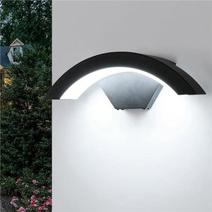 Lampe murale à détecteur de mouvement 20W en métal IP65 résistante aux intempéries, design lunaire, projecteur LED pour véranda, pelouse, villa, éclairage extérieur - Product Image 6