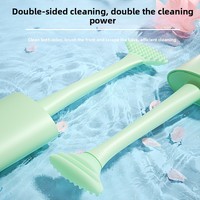 Raspador de Lengua de Silicona de Grado Alimenticio Marca AFB, Eliminador de Revestimiento Oral, Eliminador de Mal Aliento, Raspado Suave, Personalizado