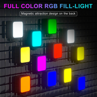 Lumière de remplissage de poche pour photographie RGB 5W, 20 pièces, température de couleur réglable 2500-7000K, pliable, étanche pour studio vidéo