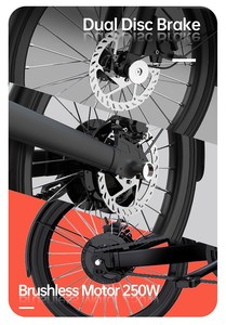 New Design 20 Inch Portable Electric Bike <strong>Mini</strong> Folding E-bike <strong>Velo</strong> Electrique - Product Image 5