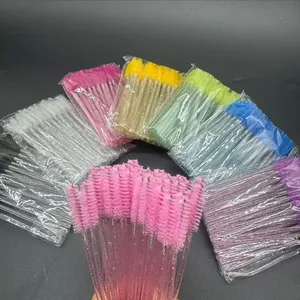 Brosse à ongles jetable en cristal, 50 pièces, double embout, repousse-cuticules, poils synthétiques, outil de beauté professionnel - Product Image 3