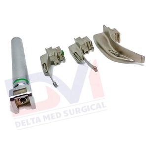 ชุดกล้องตรวจกล่องเสียงแบบใยแก้วนำแสงสำหรับเด็ก-มิลเลอร์ เยอรมัน สแตนเลส ได้รับการรับรองมาตรฐาน CE-เครื่องมือผ่าตัดพื้นฐาน เดลต้า ซิร์จิคอล - Product Image 3