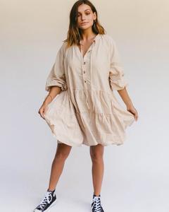Vacances Décontracté surdimensionné femme <span class=keywords><strong>robe</strong></span> Printemps Blouse Dentelle Cordes Haut Bas À Volants <span class=keywords><strong>Robe</strong></span> <span class=keywords><strong>En</strong></span> <span class=keywords><strong>Lin</strong></span> - Product Image 2