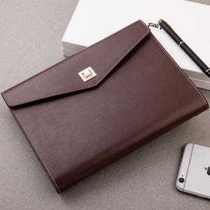 ชุดสมุดโน้ตระดับพรีเมียมสำหรับสำนักงานธุรกิจ ปกสมุดโน้ตแบบสามพับหนังเทียมสั่งทำพิเศษ กล่องใส่สมุดโน้ตแบบถอดได้ ขนาด A5 พร้อมซองใส่สมุดโน้ต - Product Image 3