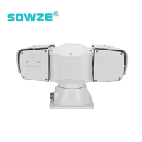 Kamera Termal PTZ Sensor Ganda Jangkauan Jauh Tanpa Pendingin, Kamera Termal Pan-Tilt Penglihatan Malam Sudut Lebar Sensor CMOS Tahan Air IP66