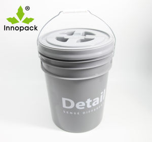 Seau de lavage de voiture semi-transparent de <span class=keywords><strong>20L</strong></span> avec garde de grain avec couvercle gamma et filtre à poussière - Product Image 4