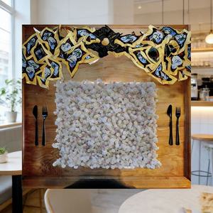 Rouleau de mur végétal artificiel 5D effet naturel 8x9 pieds, ornement pour jardinage domestique et événements de mariage - Product Image 2