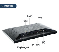 Tablette PC Android 14 IPS 10,1 pouces Portworld avec design rotatif, étanche, commande vocale et Wi-Fi pour la maison intelligente et l'utilisation en extérieur