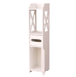 Armadietto del bagno della fabbrica autoportante con supporto di <span class=keywords><strong>carta</strong></span> <span class=keywords><strong>igienica</strong></span> scaffale del bagno con <span class=keywords><strong>porta</strong></span> - Product Image 6
