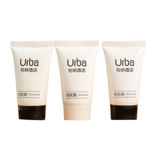 Ensemble de shampooing, gel douche et lotion jetables pour <span class=keywords><strong>hôtel</strong></span> avec logo personnalisé, mini-tubes, taille voyage, articles de toilette pour les clients - Product Image 1