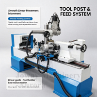 Multi-function CNC Wood Lathe With Milling, Engraving & Polishing Function for Wooden Stair Baluster, Table Legs, Furniture Legs