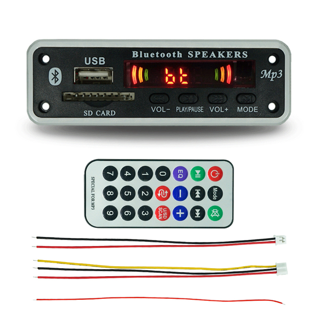 JQ 12V AUX USB Bluetooth MP3 Player Sound Module Bluetooth Audio Decoder Board