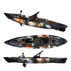 Kayak en plastique LSF Single 12FT à propulsion pédale pour la pêche, vente en gros - Product Image 4