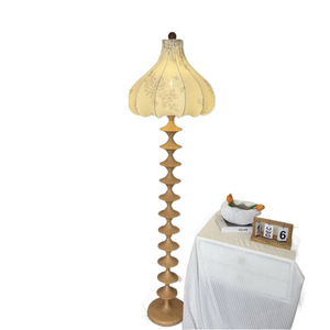 Lámpara de Pie Vintage de Madera Estilo Japonés para Sala de Estar o Dormitorio, Fuente de Luz LED, Control de Interruptor de Luz Tricolor, Decoración del Hogar - Product Image 5