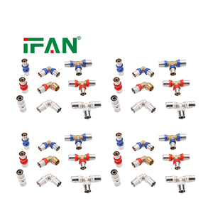 Raccord <span class=keywords><strong>multicouche</strong></span> IFAN personnalisé PEX AL PEX, coude, té et raccord de pression en laiton - Product Image 1