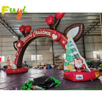 Arche de Noël gonflable géante personnalisée pour événements festifs et présentations d'entrée