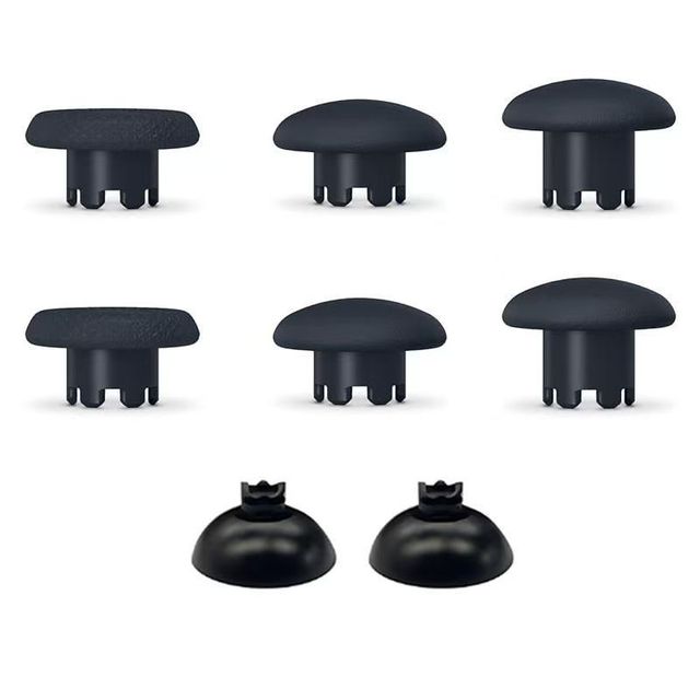 8-n-1 Swappable Replacement Thumbsticks Joystick Caps, Custom Interchangeable Gamepad Thumb Stick Covers for P S5 Controller