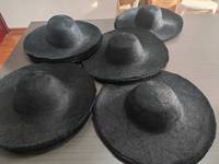 ND437 Parisisol Corps de chapeau en paille Parasisal à bord large, style Capeline, pour chapeau de cowboy d'été, acceptant la personnalisation du design