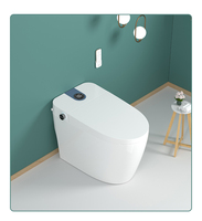 <strong>Best</strong> <strong>Selling</strong> Smart White One Piece Ceramic Wall Hung Automatic <strong>Toilet</strong> for Bathroom for Boating Camping Includes Remote P-Trap