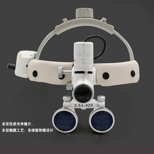 Loupe médicale portable 3,5X avec éclairage LED, lentille binoculaire en verre, loupe à fixation sur la tête en plastique - Product Image 5