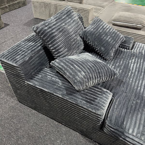 Sofa Chaise Double Ukuran Besar Mewah Modern, Kursi Sofa Kain <span class=keywords><strong>Corduroy</strong></span> Lembut untuk Ruang Tamu, Sofa Kompresi - Product Image 3