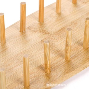 Soporte de madera para tacos, bandeja ovalada reutilizable para tacos con 18 soportes para reuniones familiares - Product Image 4