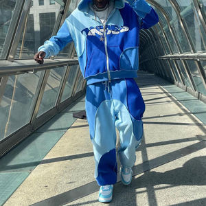 उच्च गुणवत्ता वाले पुरुषों के प्रशिक्षण खेल सूट ट्रैक सूट कस्टम पैंट पुरुषों के लिए दो टुकड़े सेट जॉगिंग ट्रैकसूट डिजाइन - Product Image 6