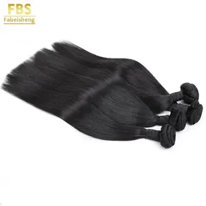 FBS उच्च गुणवत्ता डबल खींचा बाने बाल विस्तार विक्रेता, हड्डी सीधे प्राकृतिक मिंक ब्राजील के बालों बंडल