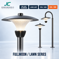 Lampe LED d'extérieur pleine lune 8W à 20W, étanche IP66, en aluminium, pour éclairage de jardin, balise de chemin et aménagement paysager